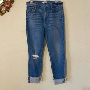GRLFRND  Kendall distress Denim Jeans in WEAR ME OUT.